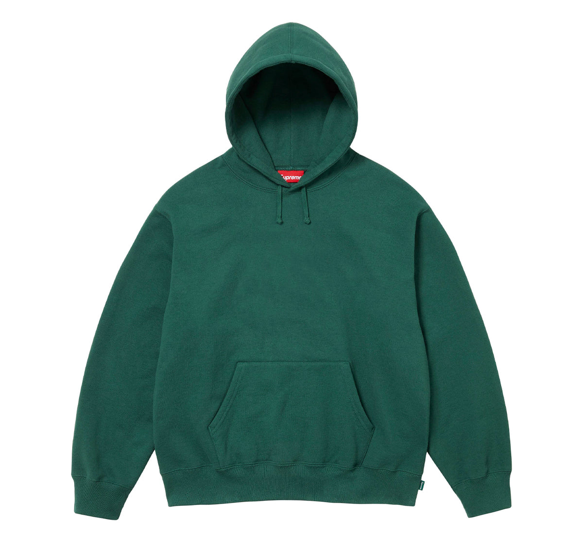 Supreme Satin Applique Hooded Sweatshirt (FW24) Dark Green