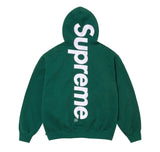 Supreme Satin Applique Hooded Sweatshirt (FW24) Dark Green