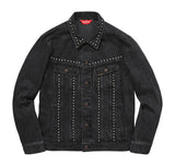 Supreme Studded Denim Trucker Jacket Black