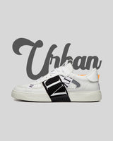 Valentino Low-Top Calfskin White and Black
