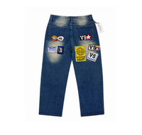 Valley Dreams Wide Leg Jeans “Vintage Blue Patchwork” - foto 2