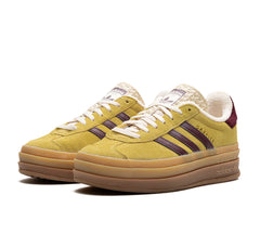adidas Gazelle Bold "Almost Yellow Maroon"