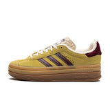 adidas Gazelle Bold "Almost Yellow Maroon"