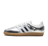 adidas Samba OG Silver Metallic Cracked Leather