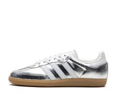 adidas Samba OG Silver Metallic Cracked Leather