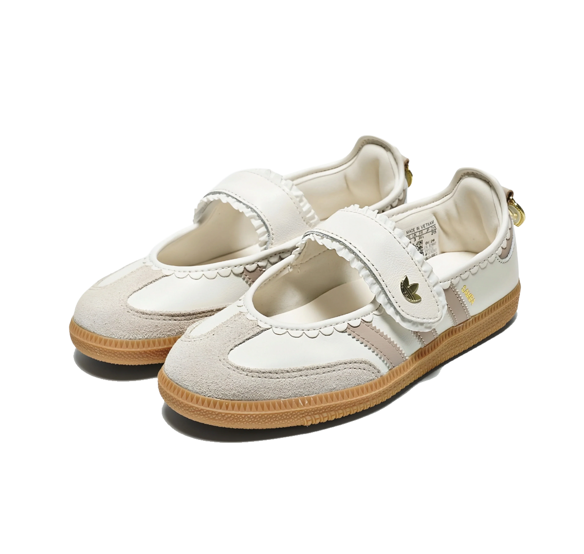 adidas Samba Jane "Ruffle Pack White Pink Gum"