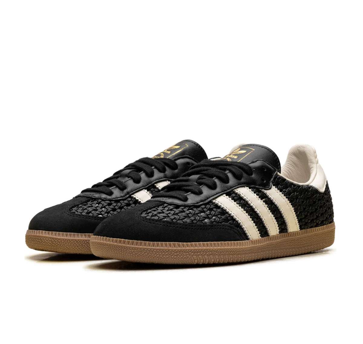 adidas Samba OG "Basketweave Black Cream White"
