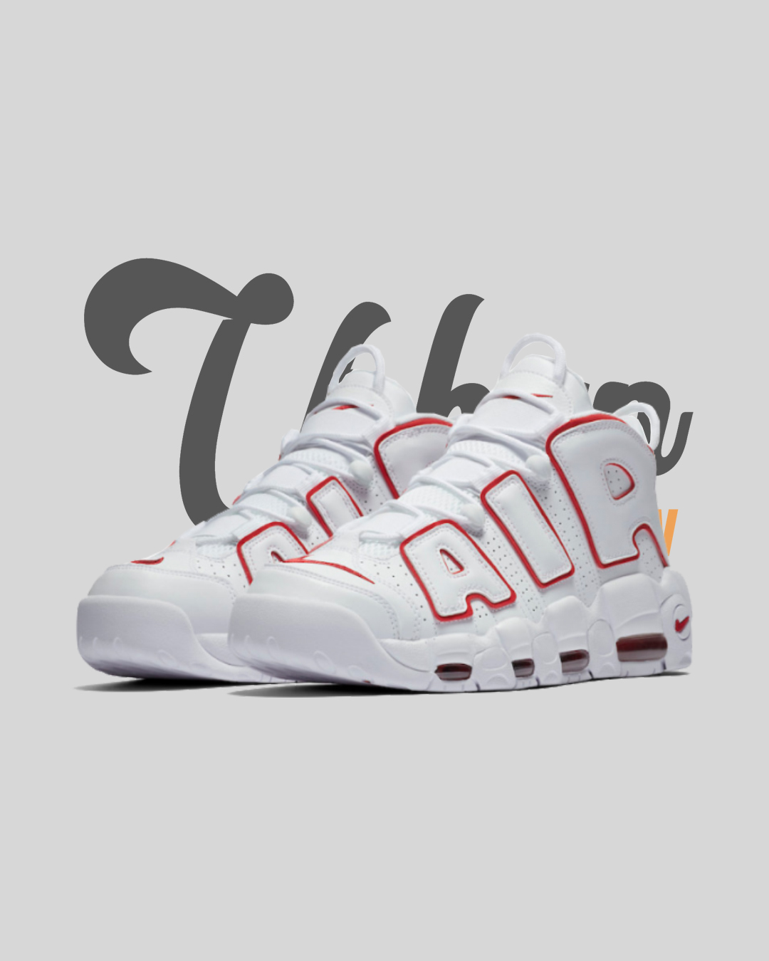 air more uptempo white varsity red outline