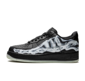 Nike Air Force 1 Low Black Skeleton Halloween