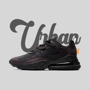 Nike air max 270 react trainer cheap black / oil grey / black