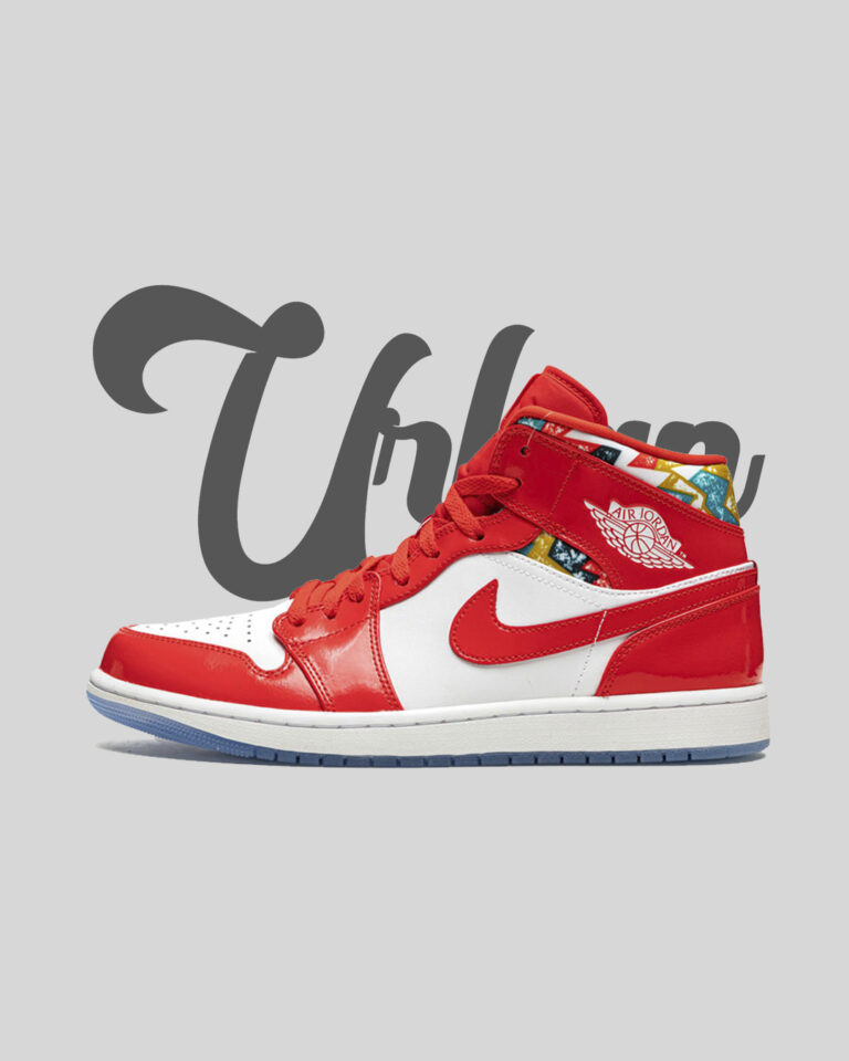 Air Jordan 1 Mid Barcelona Sweater Red Patent â Urban Collection