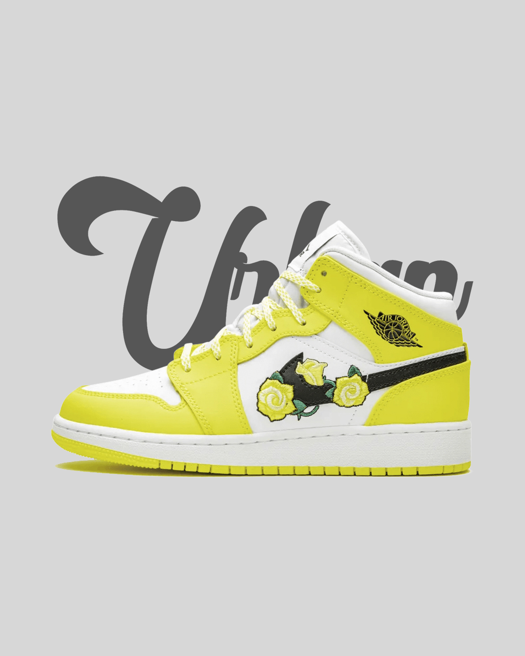 Air Jordan 1 Mid Dynamic Yellow Floral Urban Collection 9016