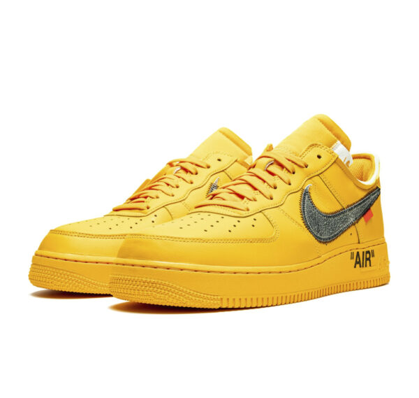 Nike Air Force 1 Low Off-White University Gold Metallic Silver