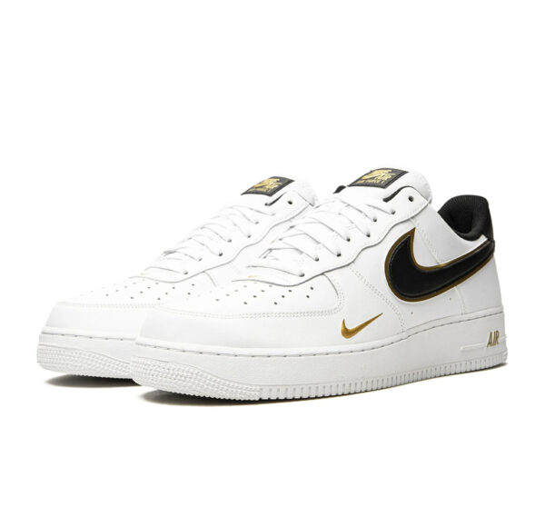 Nike Air Force 1 Low ’07 LV8 “Double Swoosh White Metallic Gold”