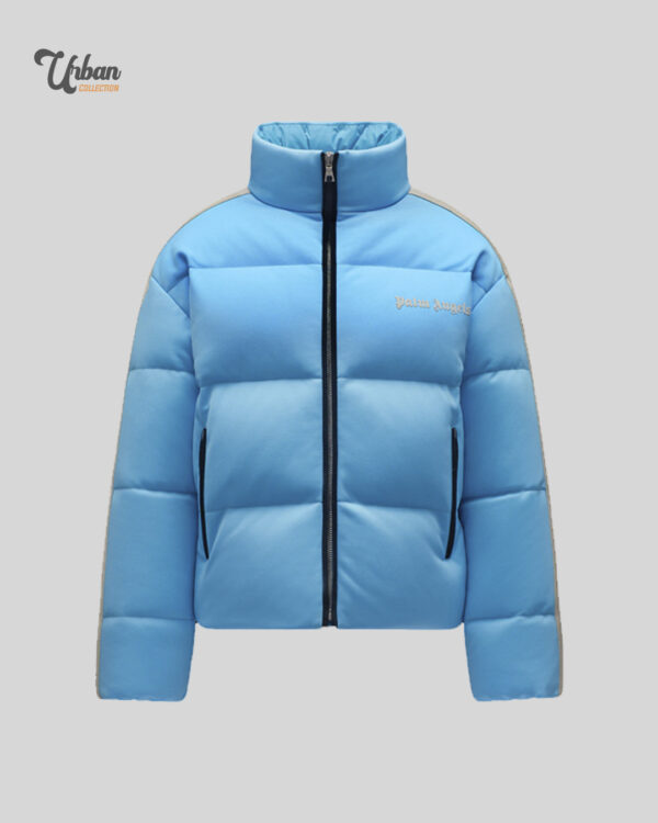 Moncler x Palm Angels Rodman Short Down Jacket Light Blue White