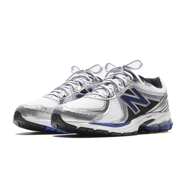 New Balance 860v2 White Team Royal Silver