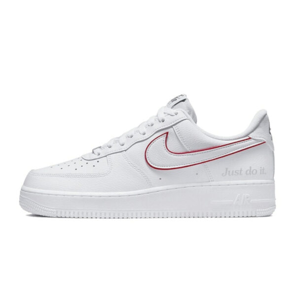 Nike Air Force 1 Low “Just Do It White Noble Green Metallic Silver University Red”