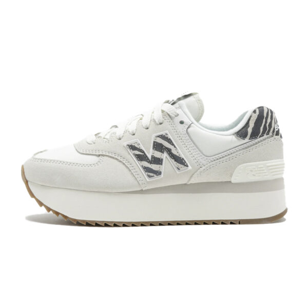 New Balance 574 Plus Sea Salt Animal Print