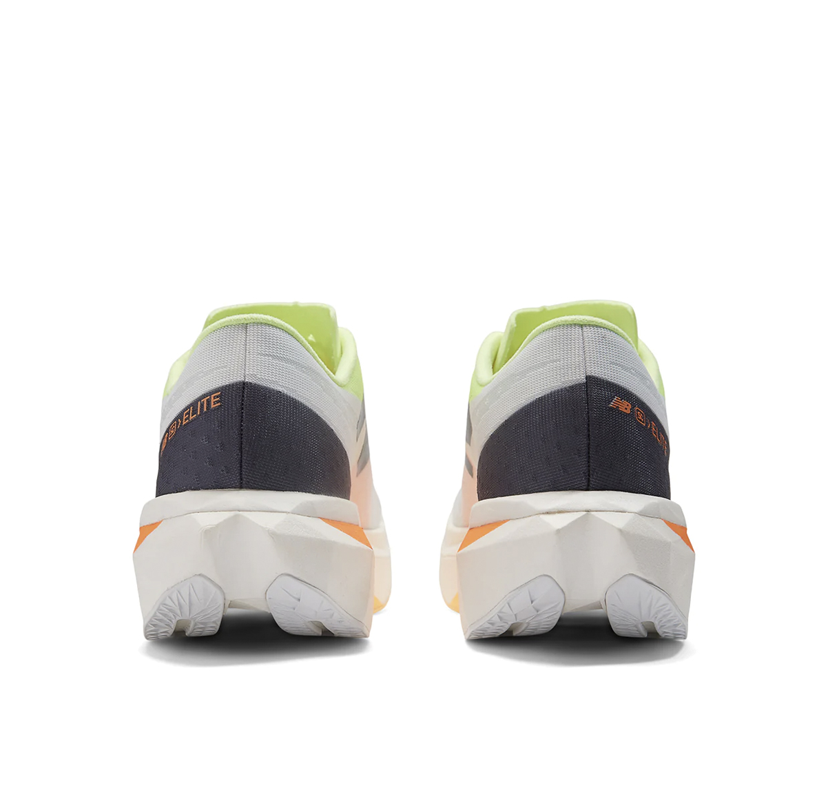 New Balance FuelCell SuperComp Elite v4 White Bleached Lime Glo Hot Mango - Imagen 3