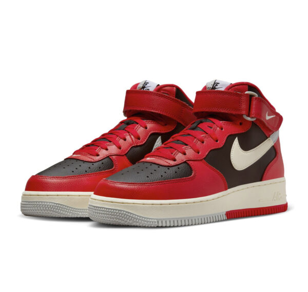 Nike Air Force 1 Mid LV8 “Split Black Red”