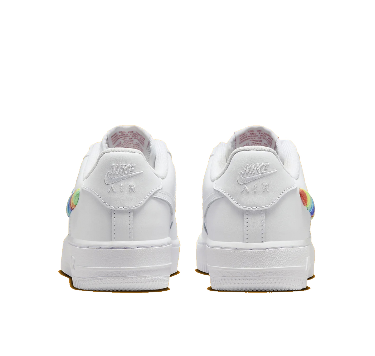 Nike Air Force 1 Low "White Rainbow Lace Swoosh" - Imagen 3