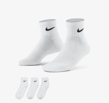 Medias Nike Blanca Corta Pack x3
