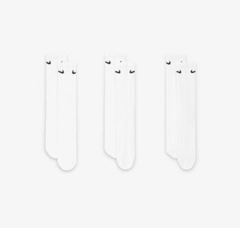 Medias Nike Blanca Larga Pack x3