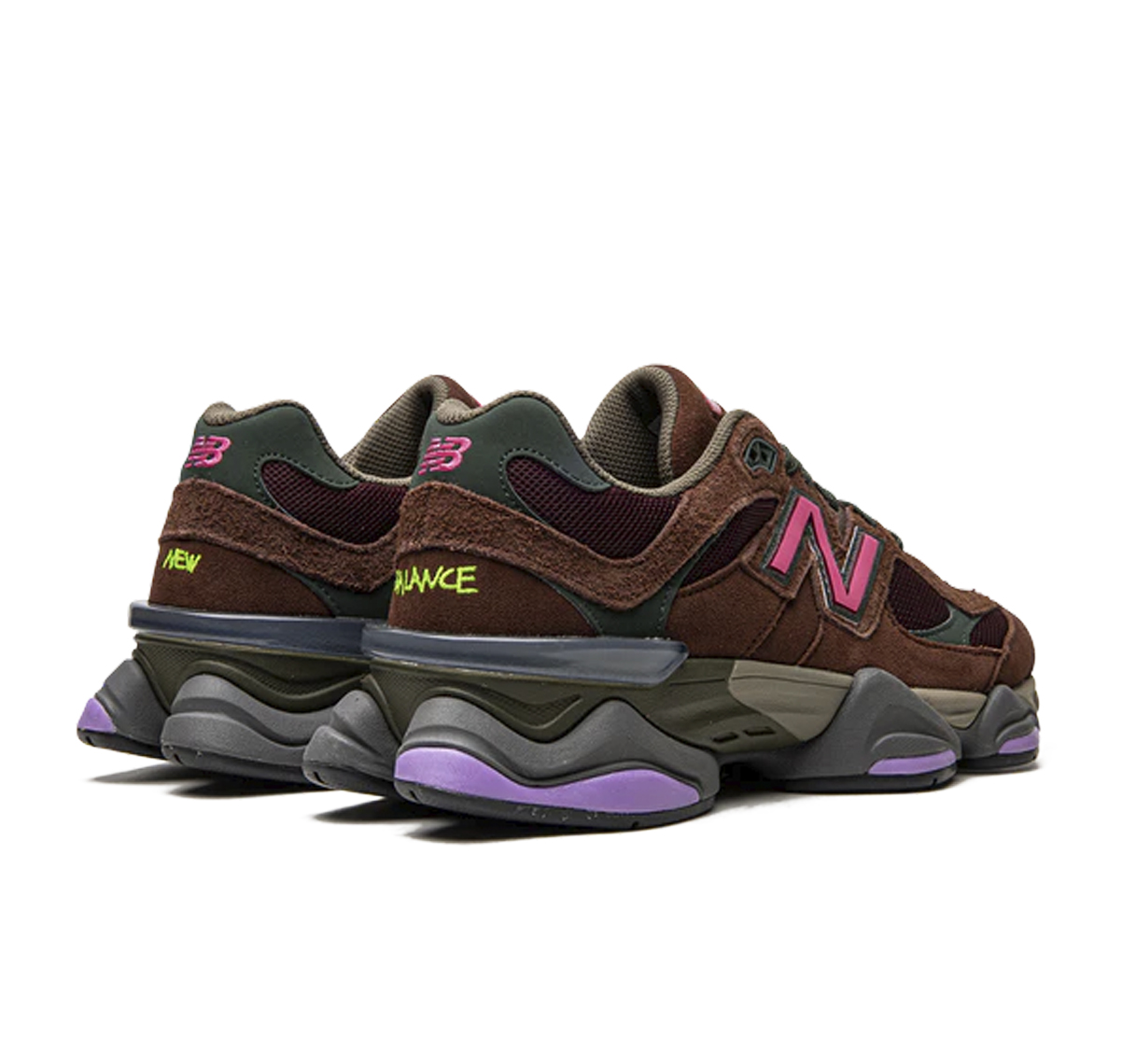 New Balance 9060 Rich Oak Burgundy - Imagen 3