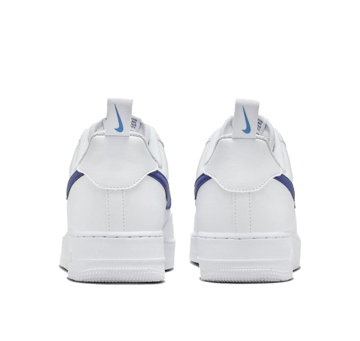 Nike Air Force 1 '07 White Deep Royal Blue - Imagen 3