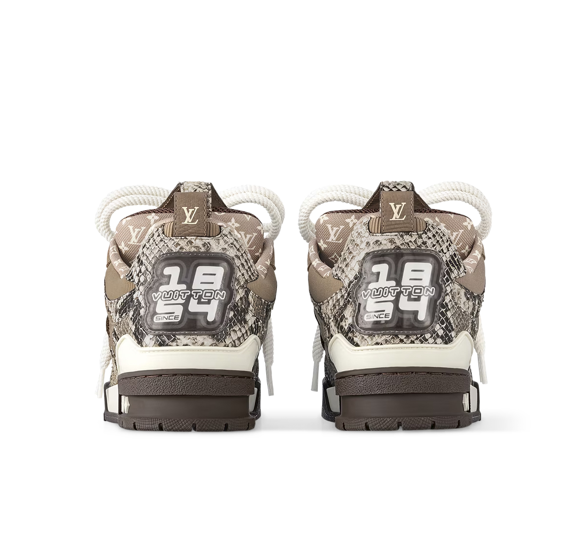 Louis Vuitton Skate Sneaker Brown Snakeskin - Imagen 3