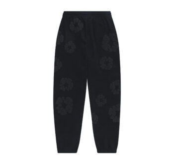 Denim Tears Mono Cotton Wreath Sweatpants Black