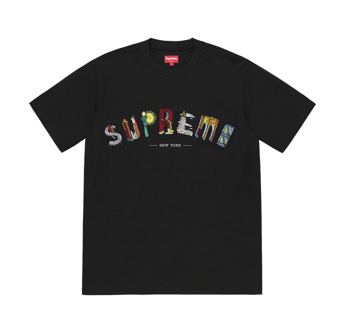 Supreme City Arc Tee White Black