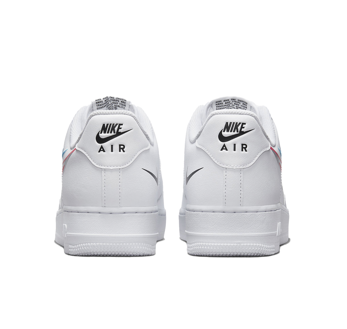 Nike Air Force 1 Low '07 Quadruple Swoosh White Navy Crimson - Imagen 3