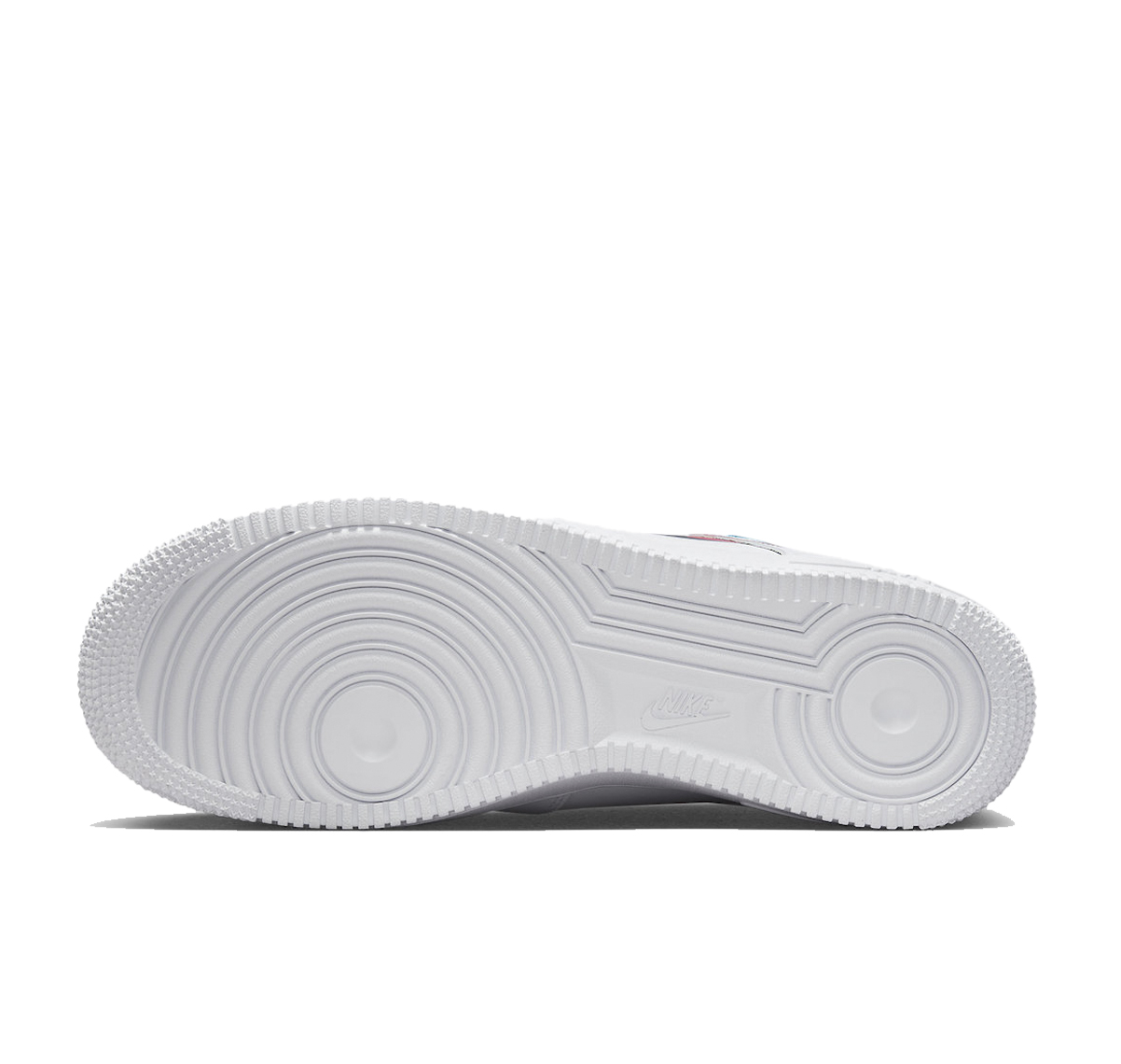 Nike Air Force 1 Low '07 Quadruple Swoosh White Navy Crimson - Imagen 4