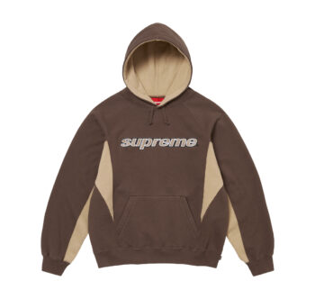 Supreme Division Hooded Sweatshirt Brown