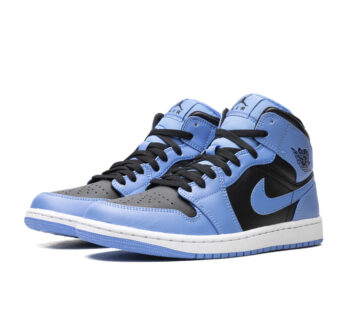 Jordan 1 Mid University Blue Black