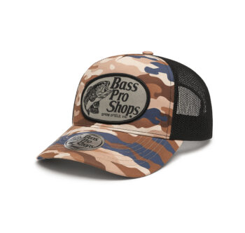 BASS PRO SHOPS – CAMO BROWN & BLACK