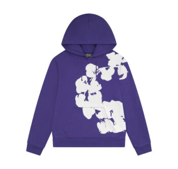 Denim Tears Big Cotton Wreath Sweatshirt Purple
