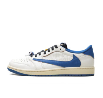 Jordan 1 Retro Low OG “Fragment x Travis Scott Sail Military Blue”