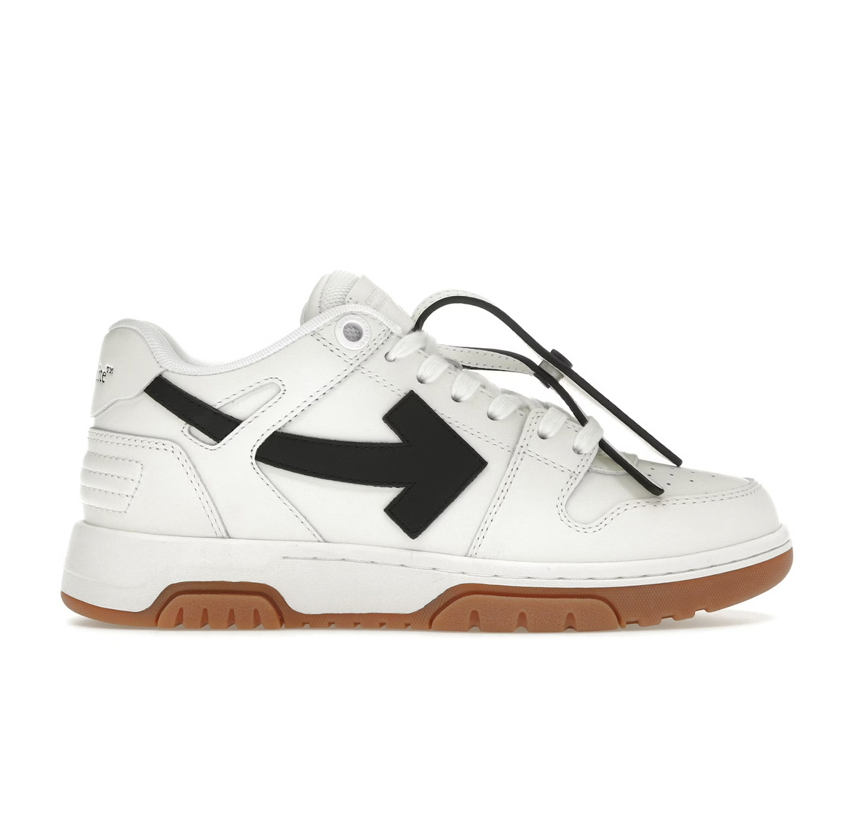 OFF-WHITE Out Of Office OOO Low Tops “White Black Gum”
