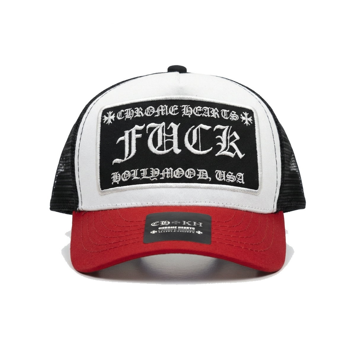 Chrome Hearts FUCK Trucker – White/Red/Black