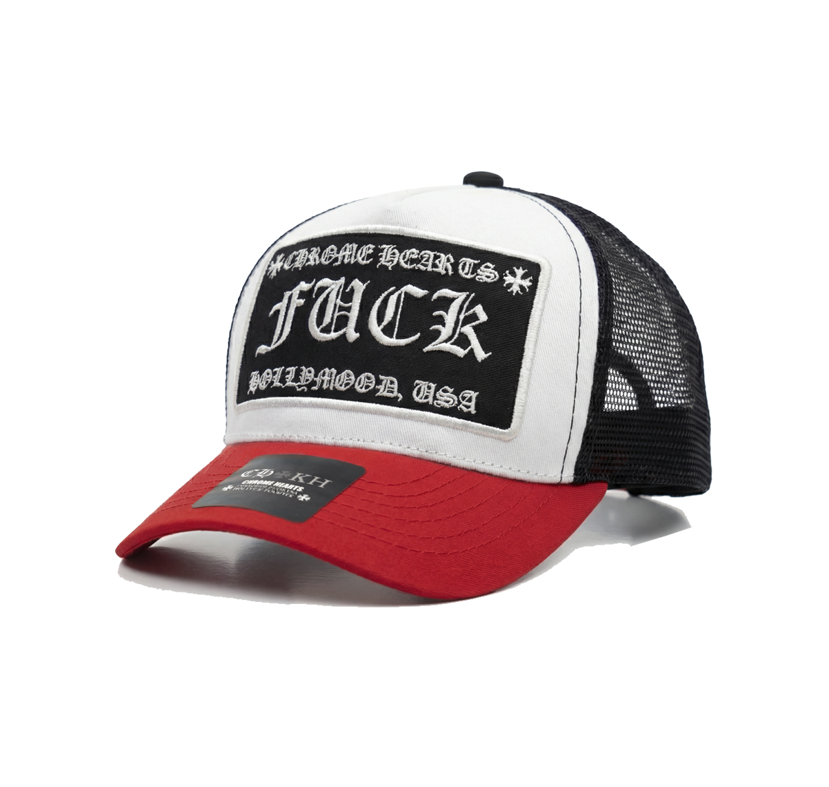 Chrome Hearts FUCK Trucker – White/Red/Black