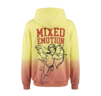 Mixed Emotion Cupid Graphic Zip Hoodie “Sunset Fade”