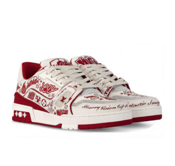 Louis Vuitton LV Trainer “Graffiti White Red”