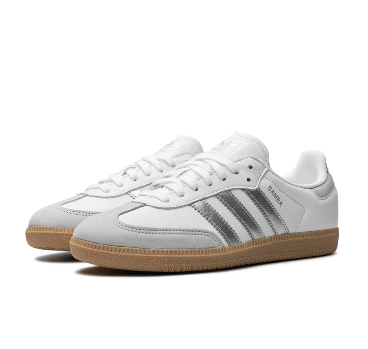 adidas Samba OG "White Silver Metallic Grey" - Imagen 2