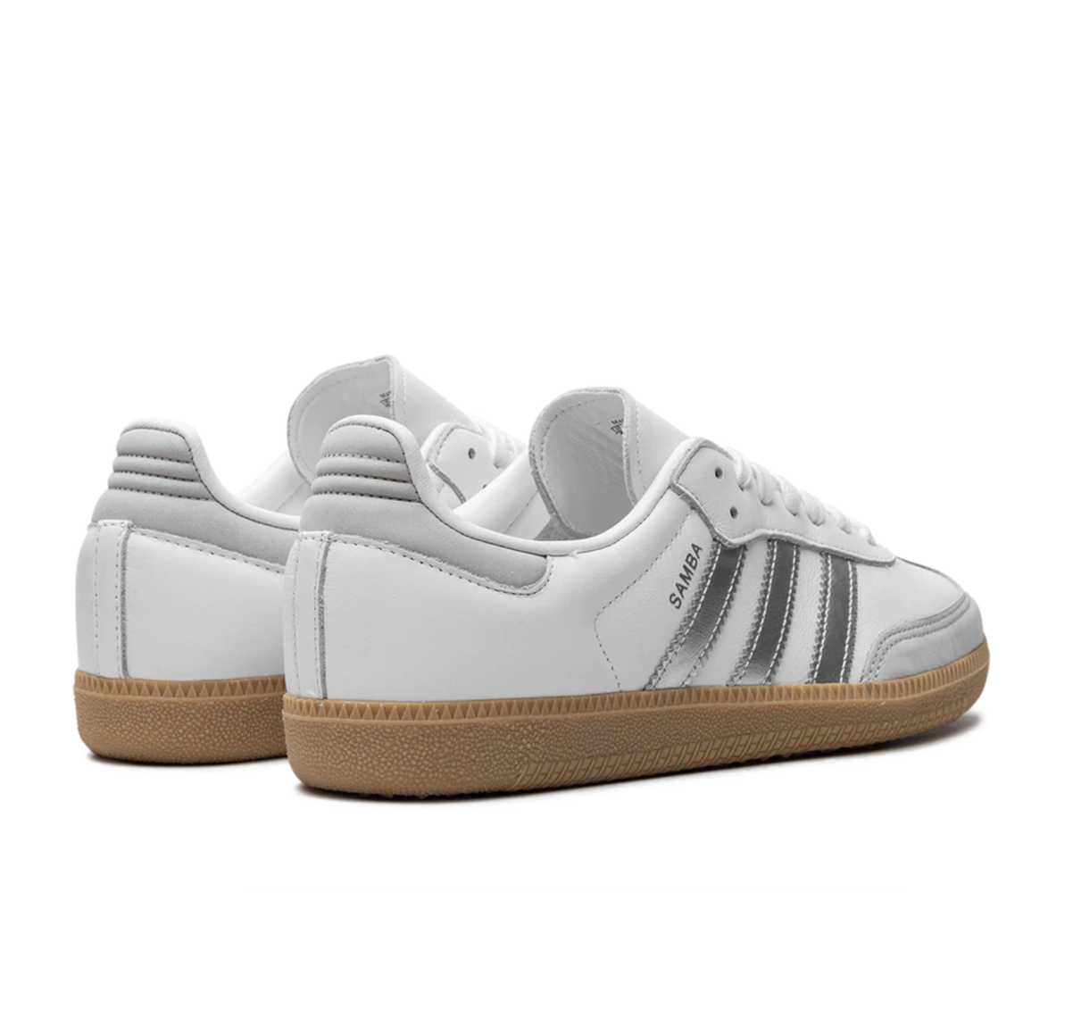 adidas Samba OG "White Silver Metallic Grey" - Imagen 3